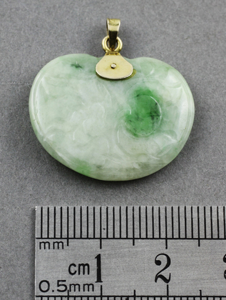 Chinese Jade and Gold Antique Pendant